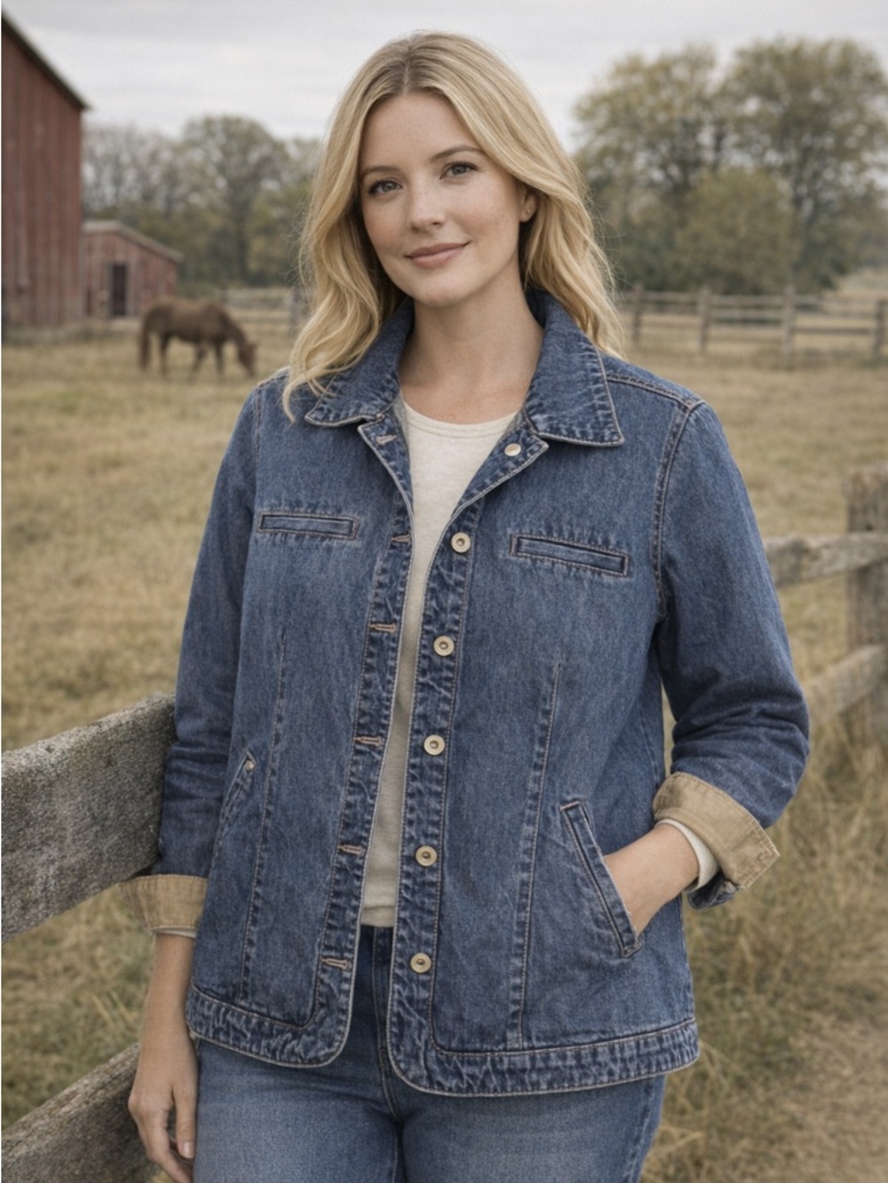 Denim Barn Jacket - Northern Reflections - Size M